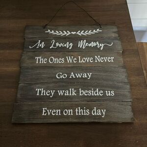 Wedding memorial sign
